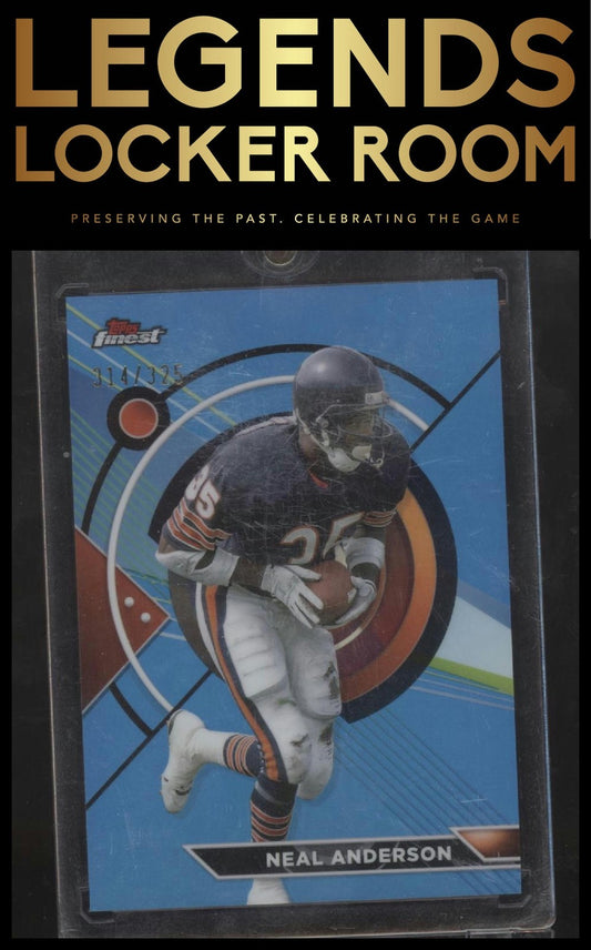 2023 Topps Composite #160 Neal Anderson Finest Sky Blue Refractor #/325