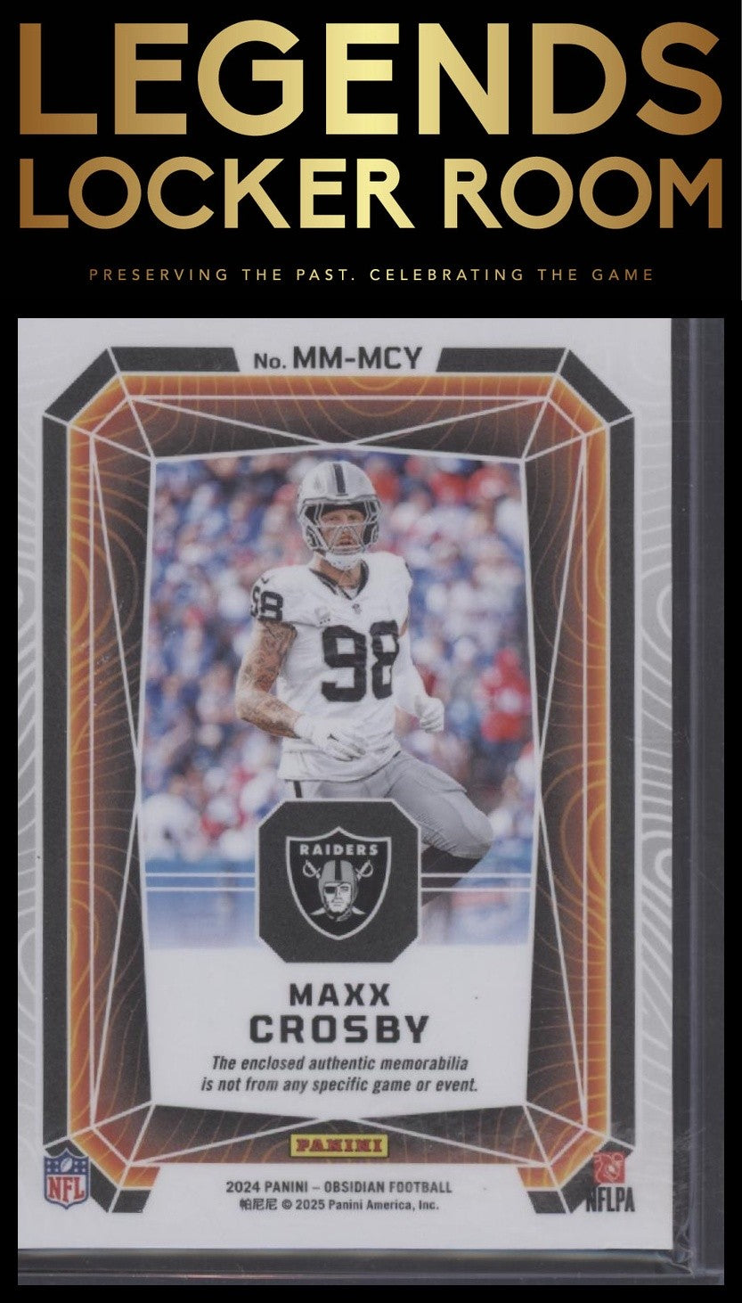 2024 Panini Obsidian - Magmatic Memorabilia #7 Maxx Crosby