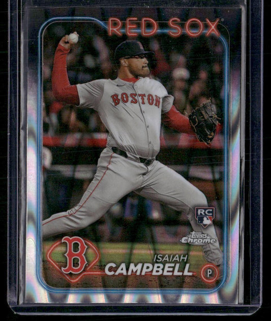 2024 Topps Chrome #76 Isaiah Campbell Raywave Refractors