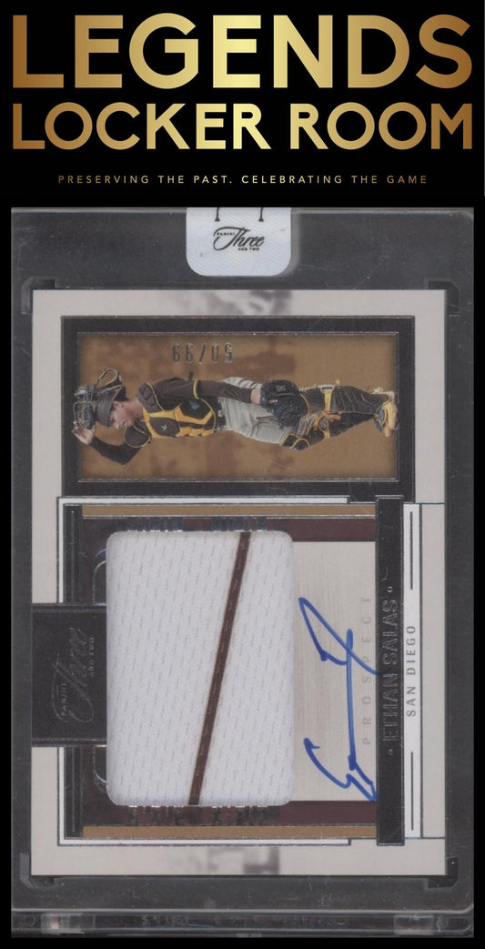 2024 Panini Three and Two Ethan Salas Prospect Jersey Auto /99