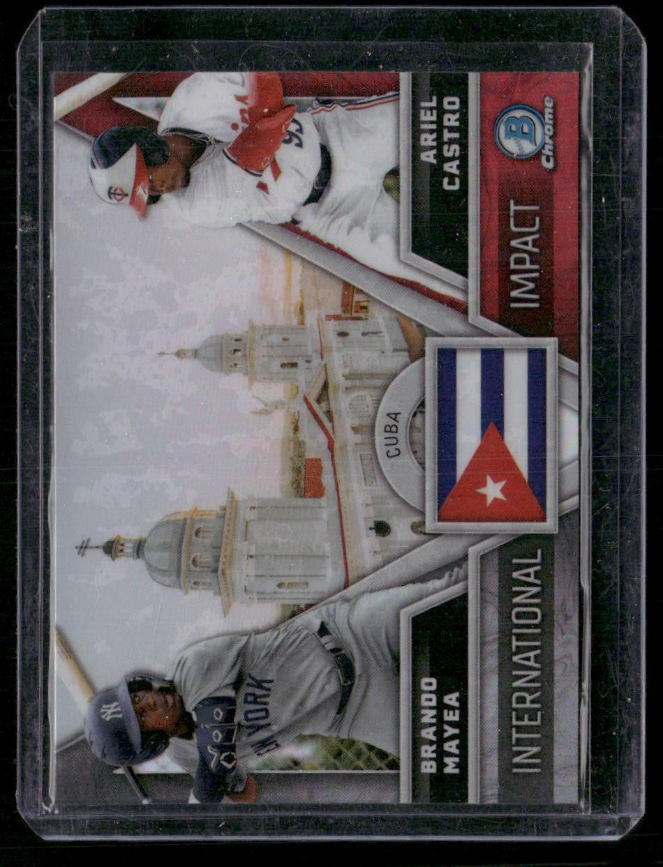 2024 Bowman Chrome #II-10 Ariel Castro / Brando Mayea International Impact