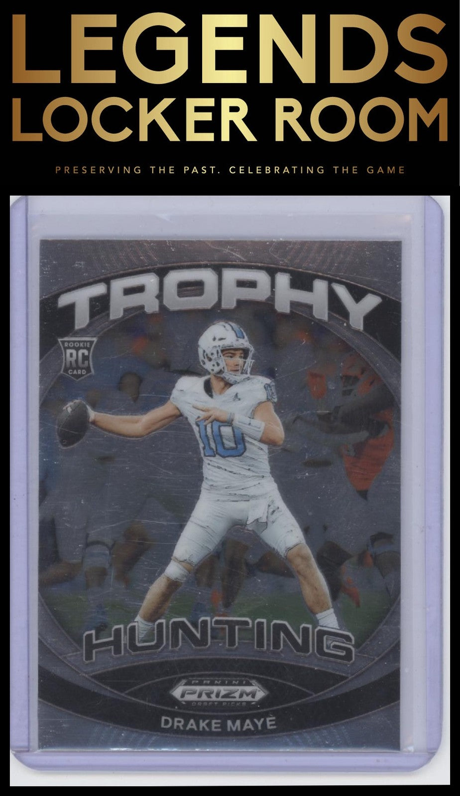 2024 Panini Prizm Draft Picks #TH-DME Drake Maye Trophy Hunting