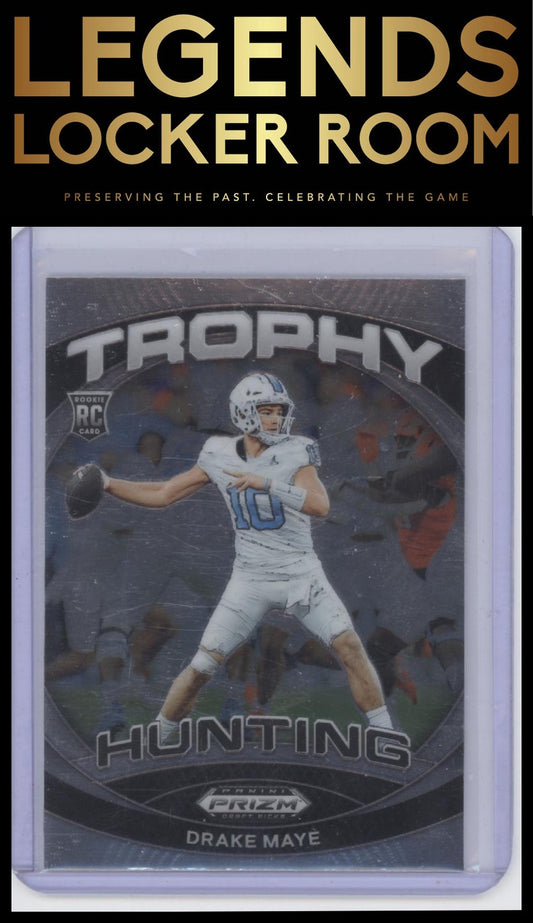 2024 Panini Prizm Draft Picks #TH-DME Drake Maye Trophy Hunting