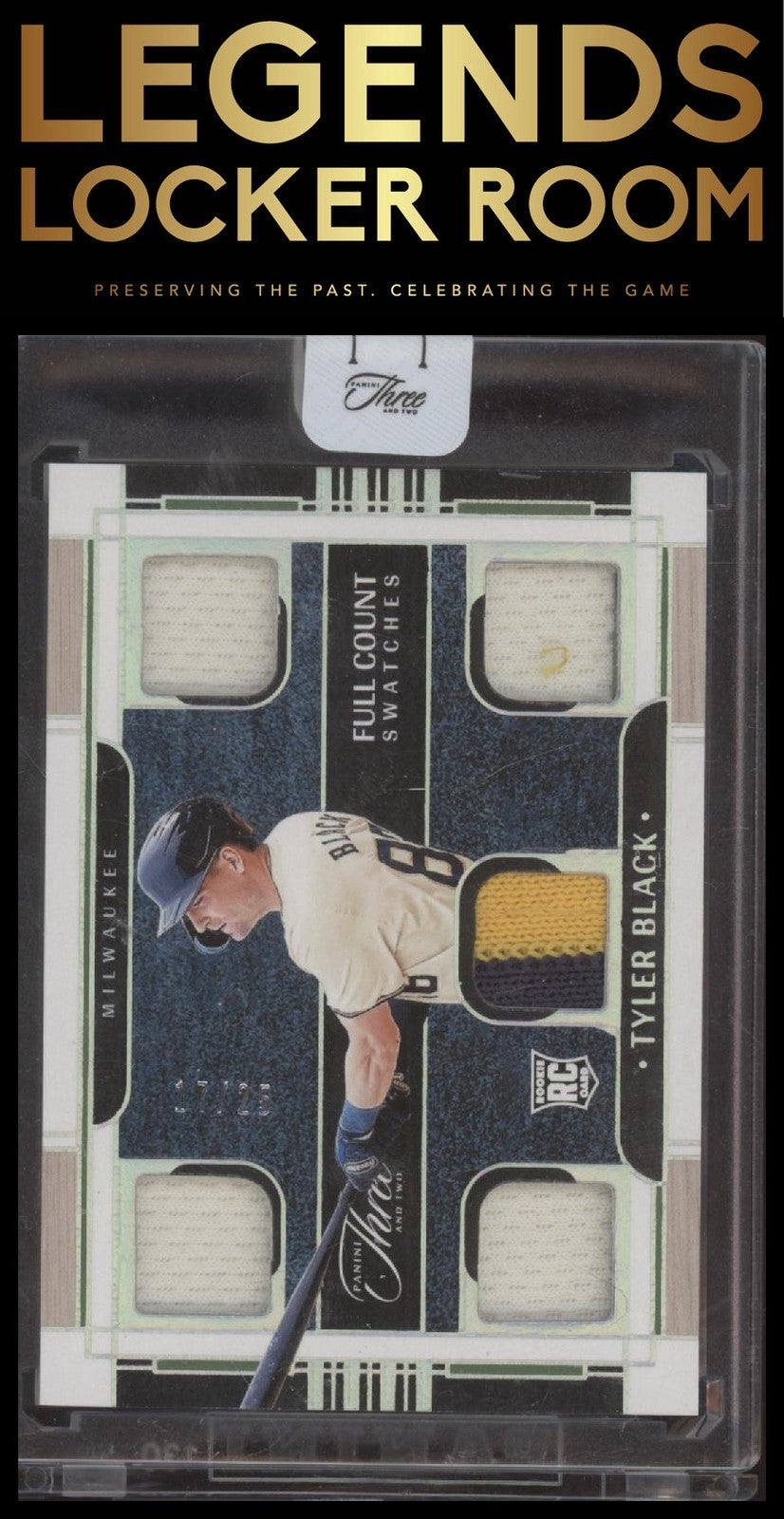 2024 Three And Two Baseball Tyler Black Rookie Full Count Swatches /25