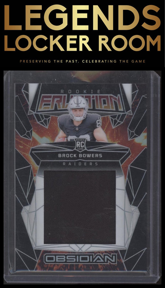 2024 Panini Obsidian - Rookie Eruption Materials #8 Brock Bowers