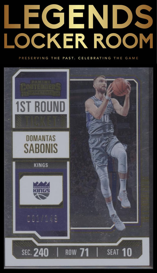 2023-24 Panini Contenders #91 Domantas Sabonis First Round Ticket 01/149