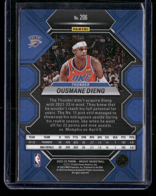 2022-23 Panini Mosaic #206 Ousmane Dieng