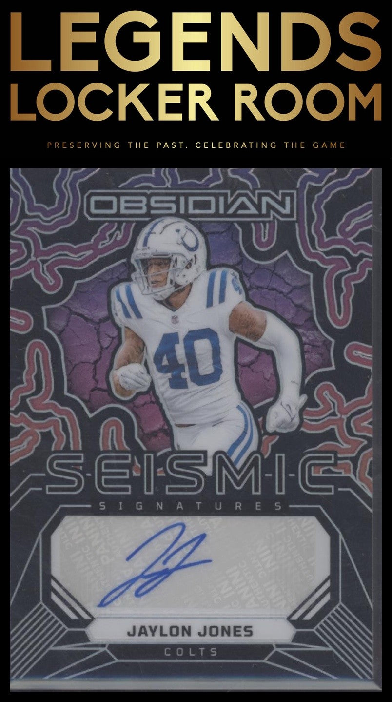 2024 Panini Obsidian - Seismic Signatures #SS-JJS Jaylon Jones