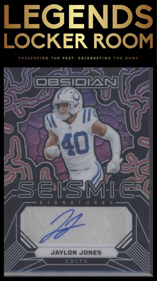 2024 Panini Obsidian - Seismic Signatures #SS-JJS Jaylon Jones