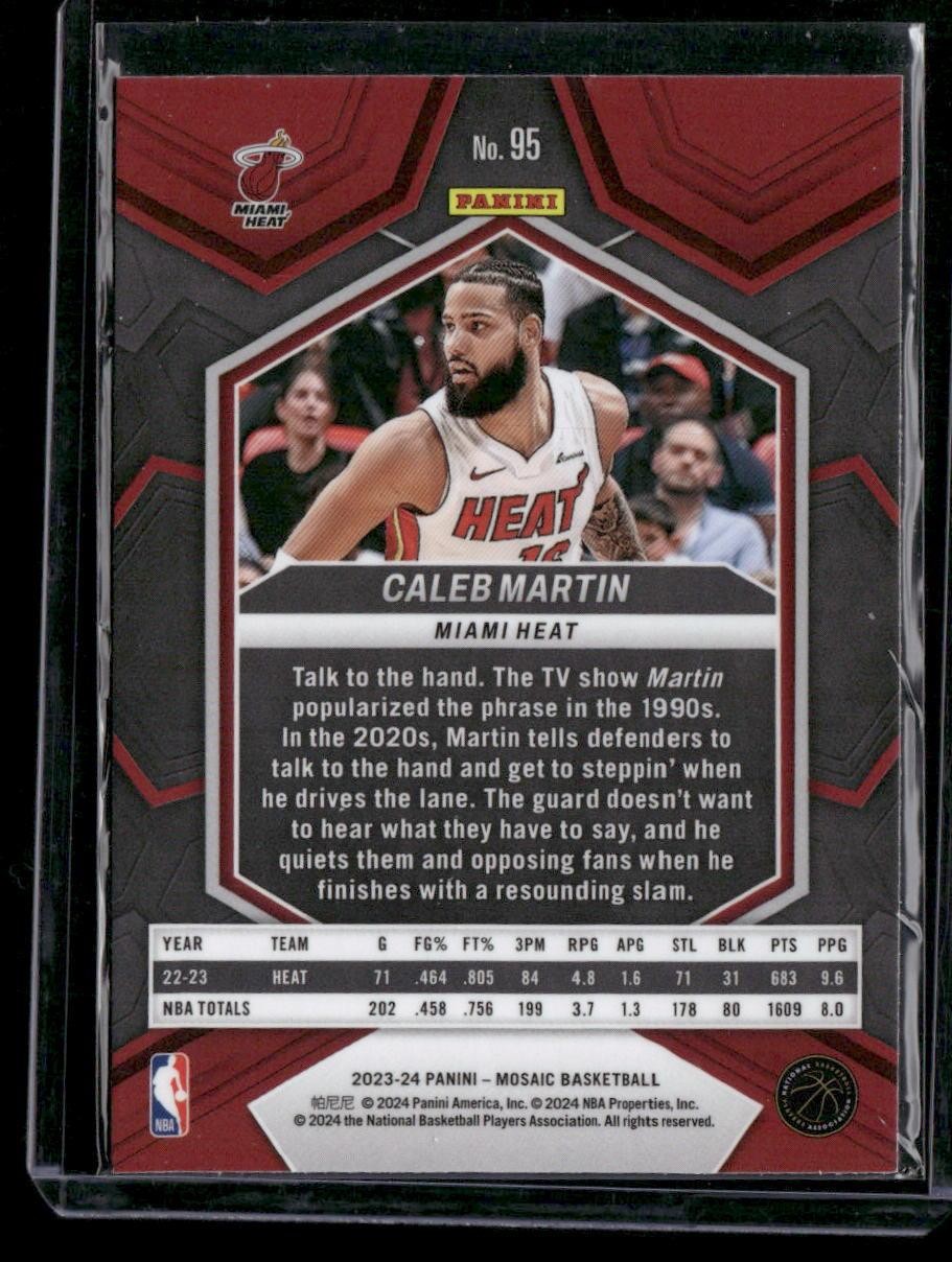 2023-24 Panini Mosaic #95 Caleb Martin