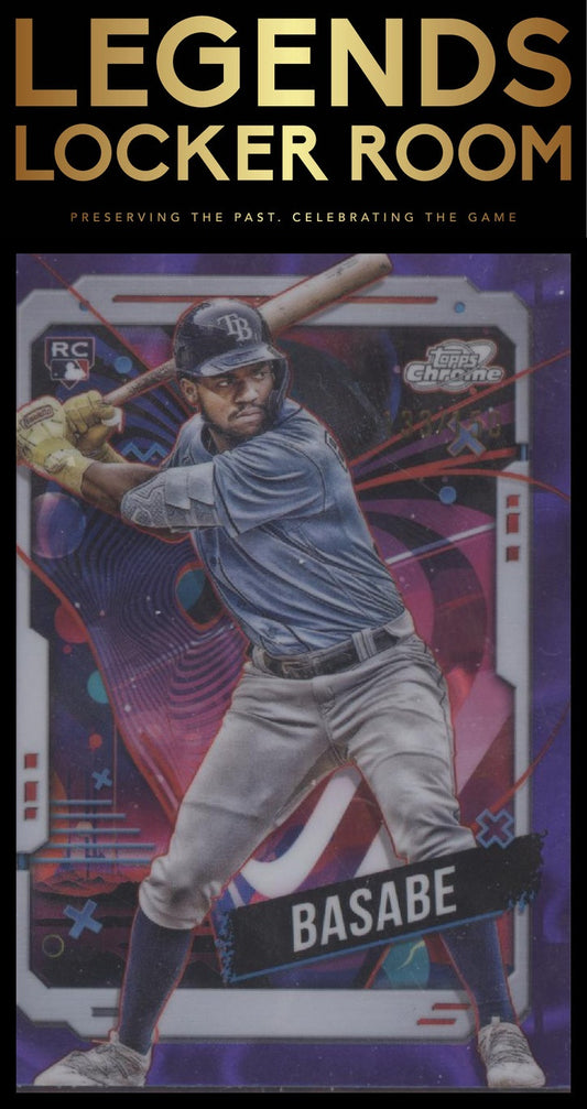 2024 Topps Chrome Cosmic #140 Osleivis Basabe Purple Nebula Refractors #/150