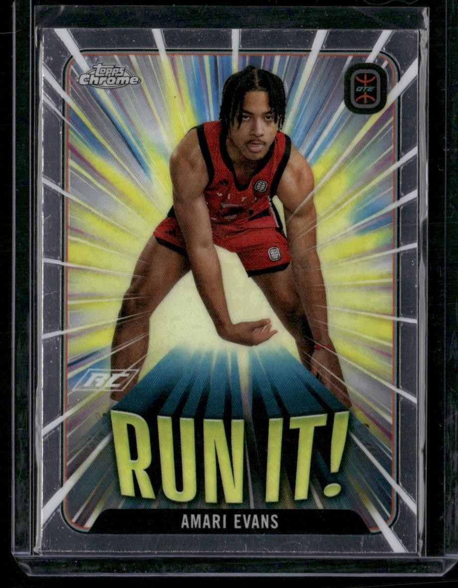 2023-24 Topps Chrome Overtime Elite #RI-18 Amari Evans Run It