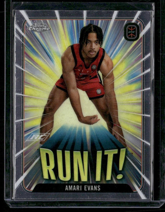 2023-24 Topps Chrome Overtime Elite #RI-18 Amari Evans Run It