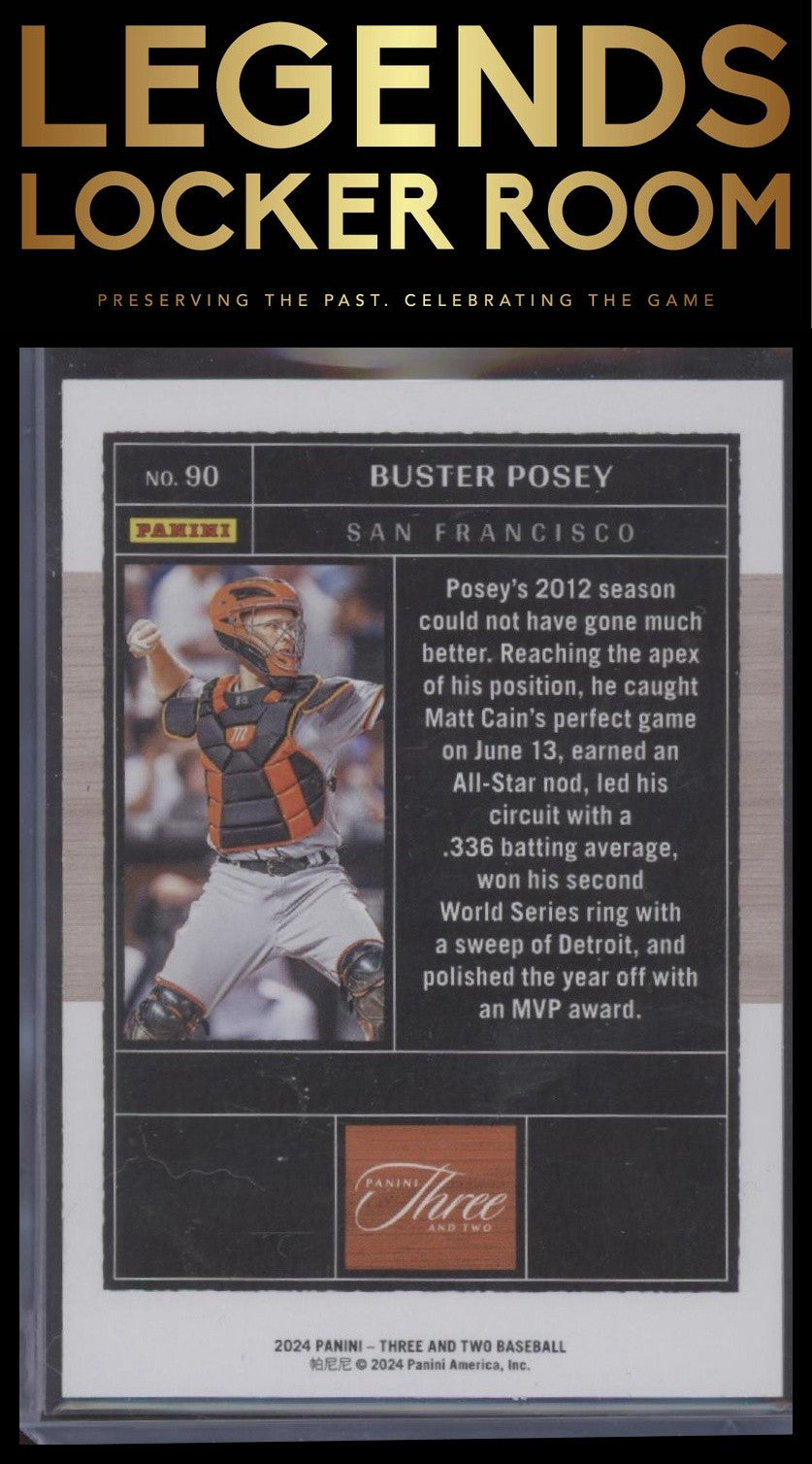 2024 Panini Three and Two #90 Buster Posey #/99