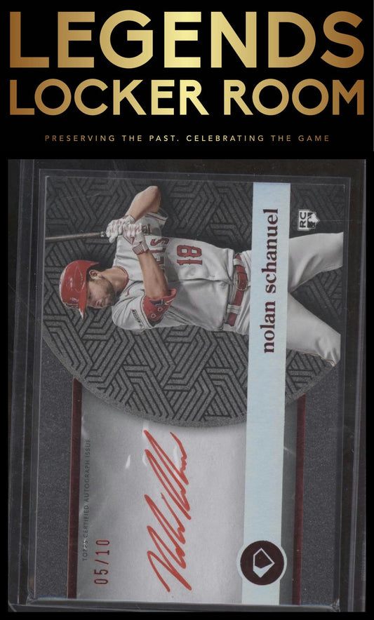 2024 Topps Diamond Icons Nolan Schanuel White Polychromatink Black Red Ink #/10