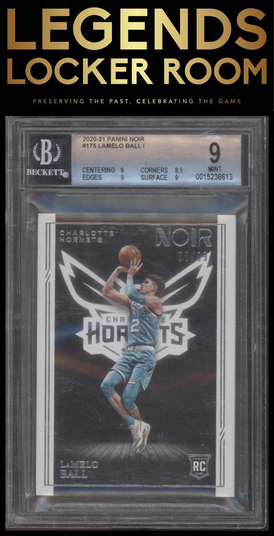 2020-21 Panini Noir #175 LaMelo Ball BGS 9 #/99