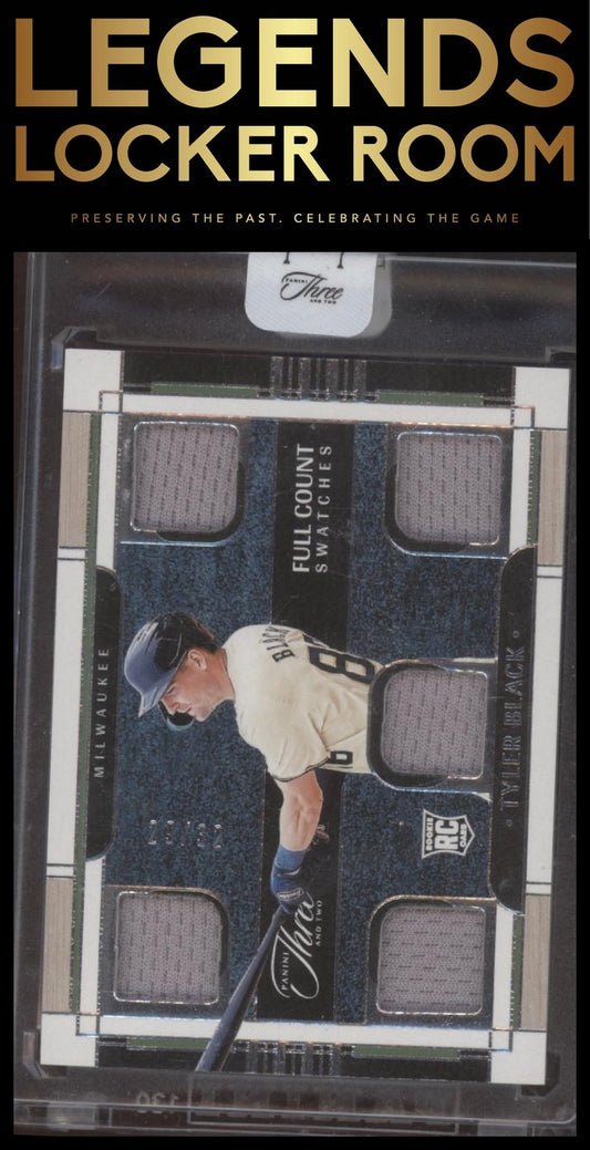 2024 Panini Three and Two Full Count Swatches /32 Tyler Black #FCS-TB Rookie RC
