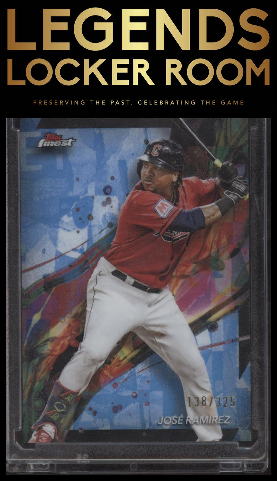 2024 Finest #39 José Ramírez Sky Blue Refractors #/325