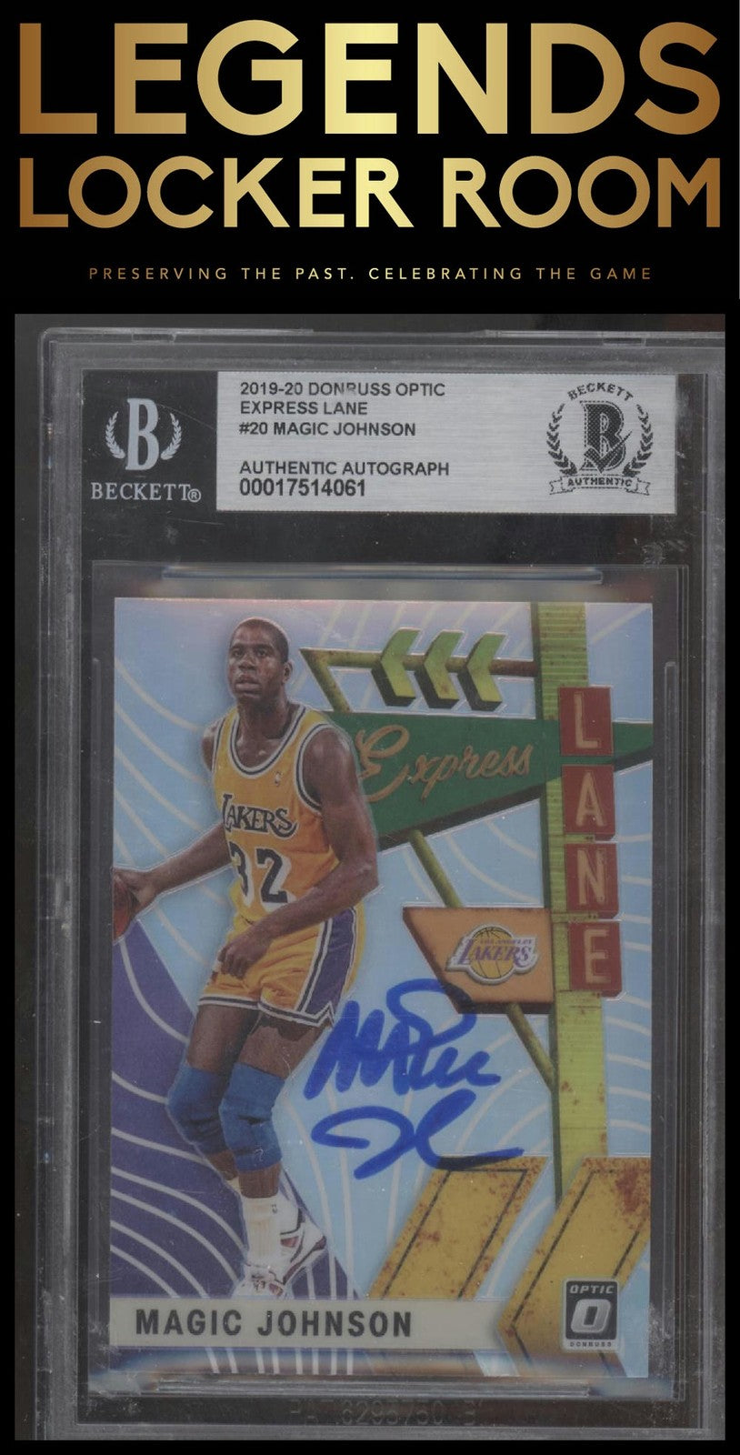 2019-20 Donruss Optic #20 Magic Johnson Express Lane Auto