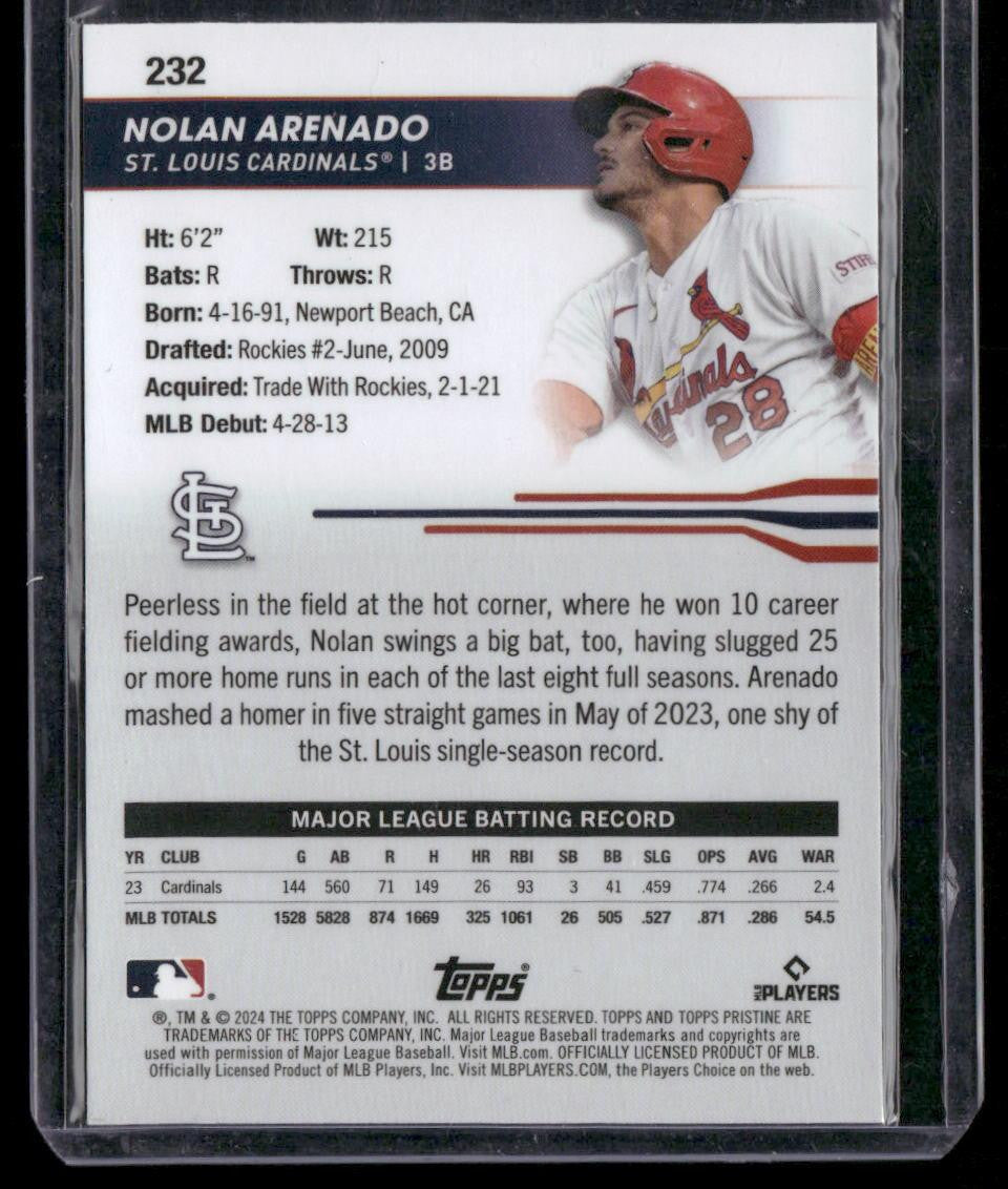 2024 Topps Pristine #232 Nolan Arenado