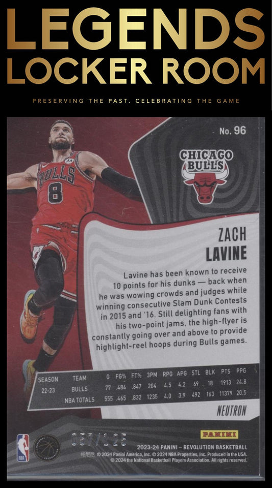 2023-24 Panini Revolution #96 Zach LaVine Neutron #/125