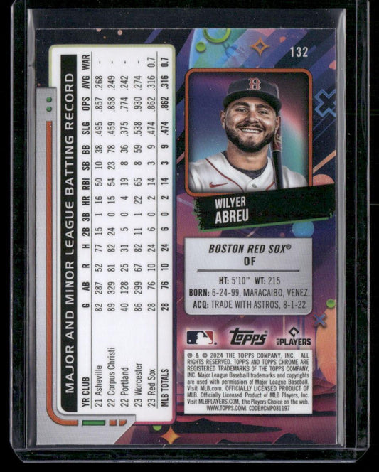 2024 Topps Chrome Cosmic #132 Wilyer Abreu