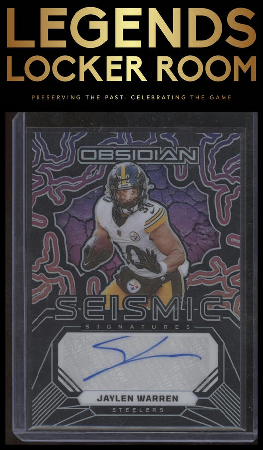 2024 Panini Obsidian - Seismic Signatures #SS-JYN Jaylen Warren