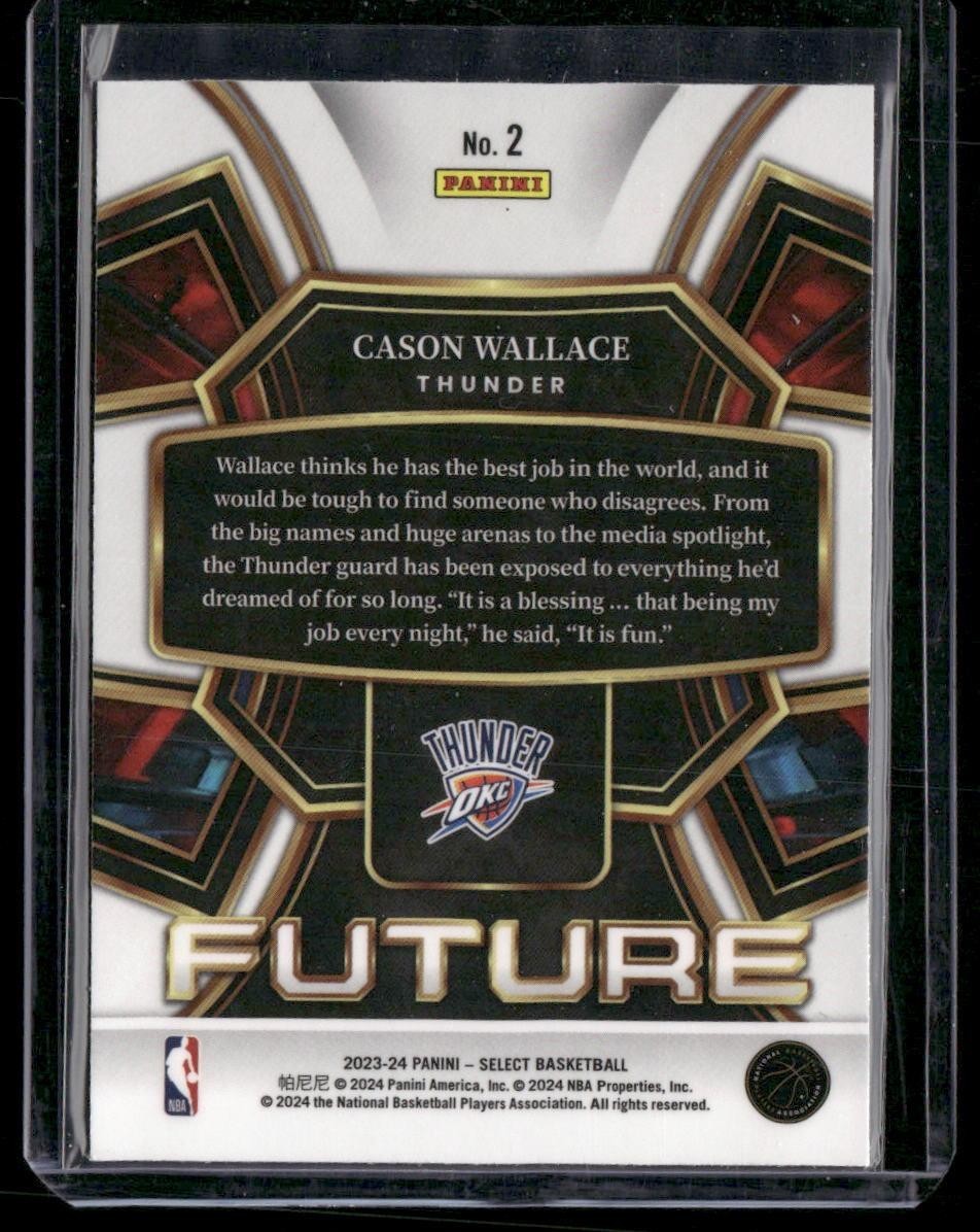 2023-24 Panini Select #2 Cason Wallace Select Future