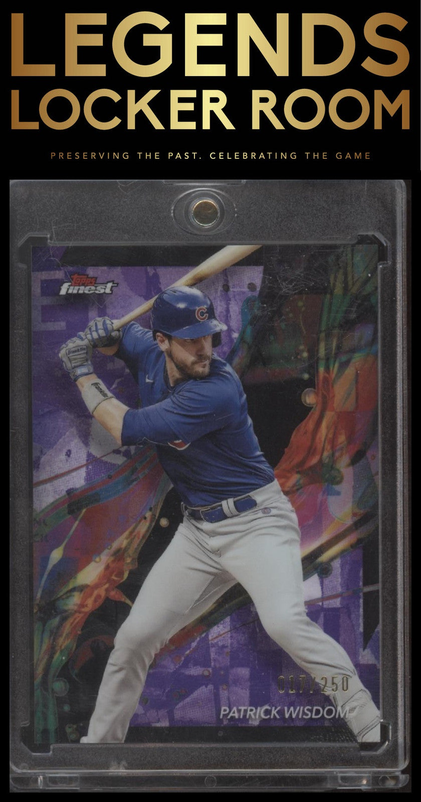 2024 Finest #34 Patrick Wisdom Purple Refractor #/250