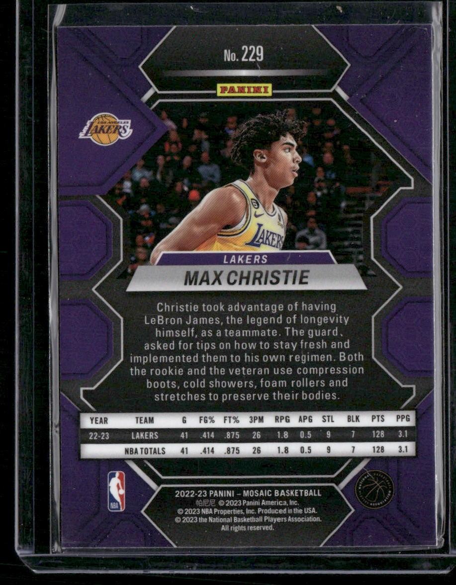 2022-23 Panini Mosaic #229 Max Christie