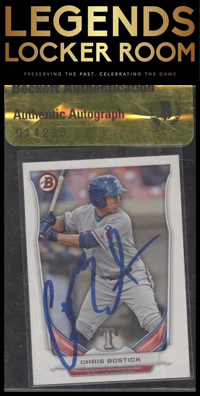 2014 Bowman #BP78 Chris Bostick Prospects Auto