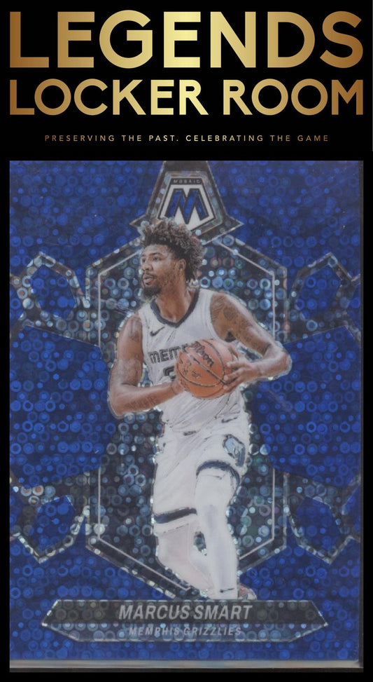 2023-24 Panini Mosaic #90 Marcus Smart Fast Break Blue #/85