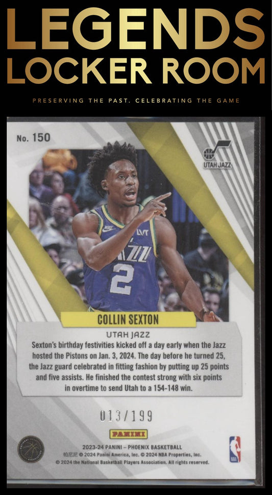 2023-24 Panini Phoenix #150 Collin Sexton Red #/199