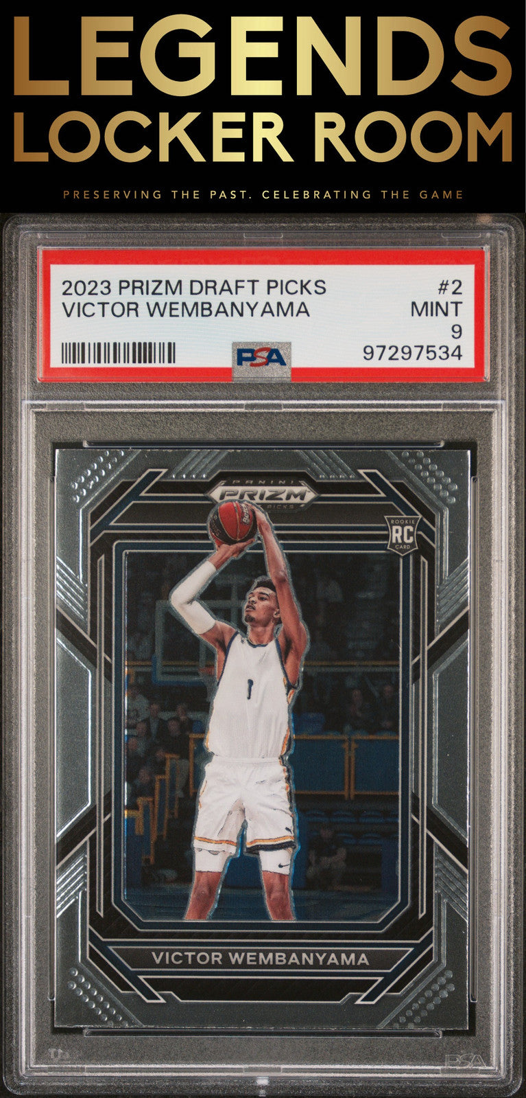 2023 Panini Prizm Draft Picks #2 Victor Wembanyama PSA 9