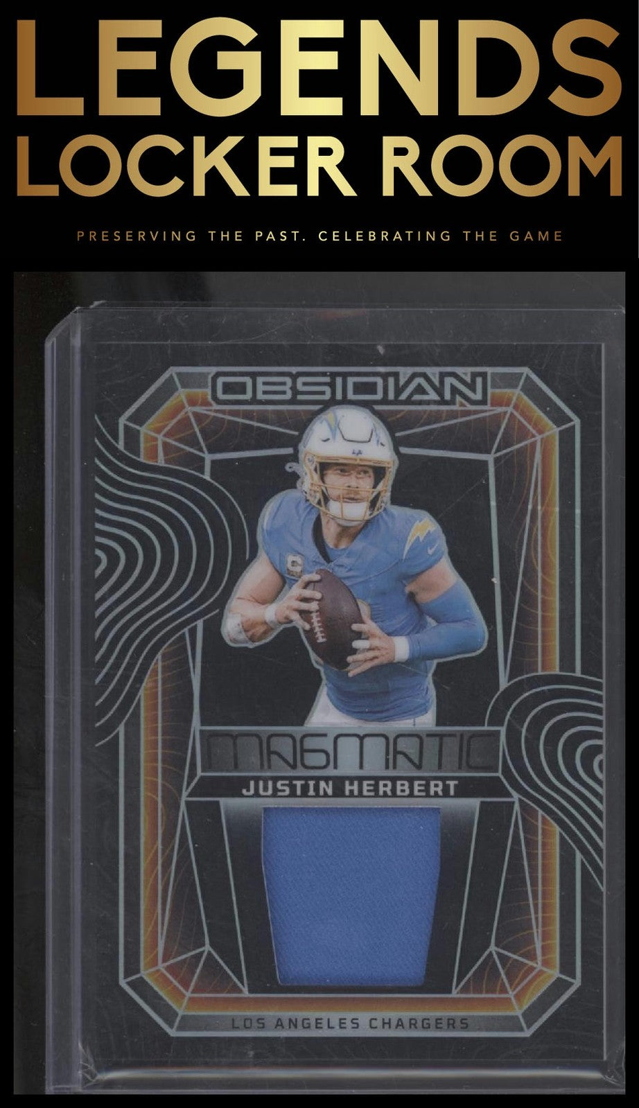 2024 Panini Obsidian - Magmatic Memorabilia #15 Justin Herbert
