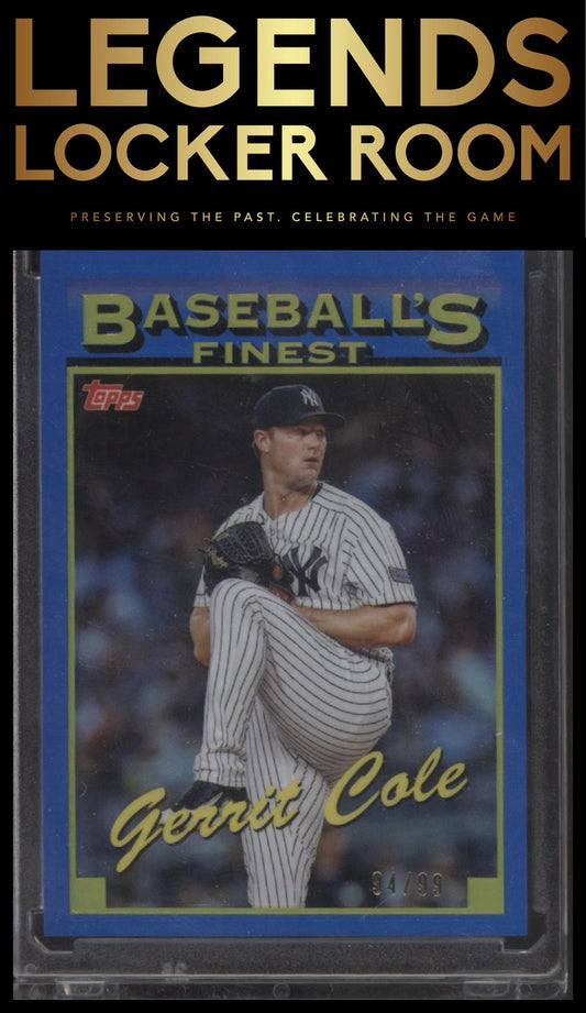 2024 Finest Gerrit Cole What If... 1993 Finest Prototypes Blue Refractors #/99