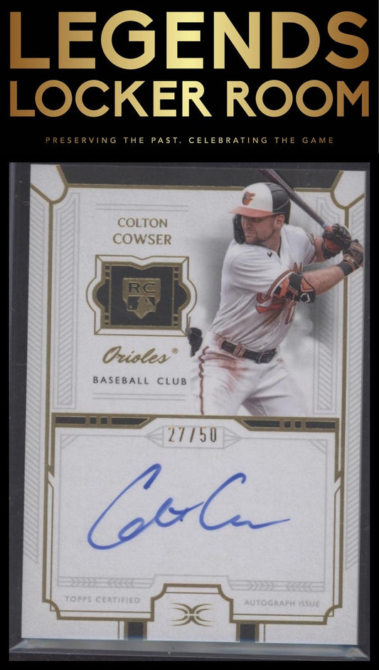 2024 Topps Definitive Collection Colton Cowser Definitive Rookie Auto /50