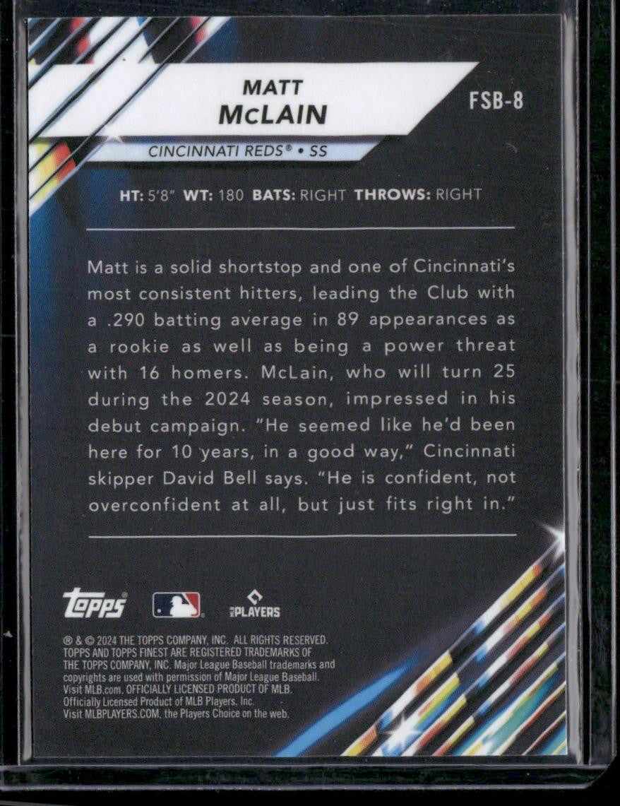 2024 Finest #FSB-8 Matt McLain Future So Bright