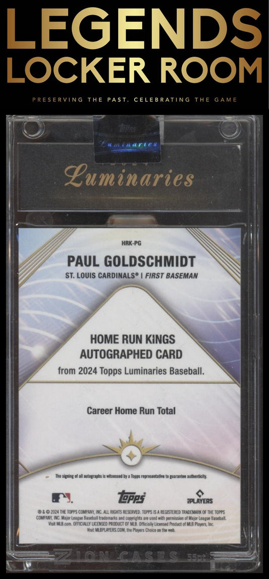 2024 Topps Luminaries Home Run Kings Auto Paul Goldschmidt /25