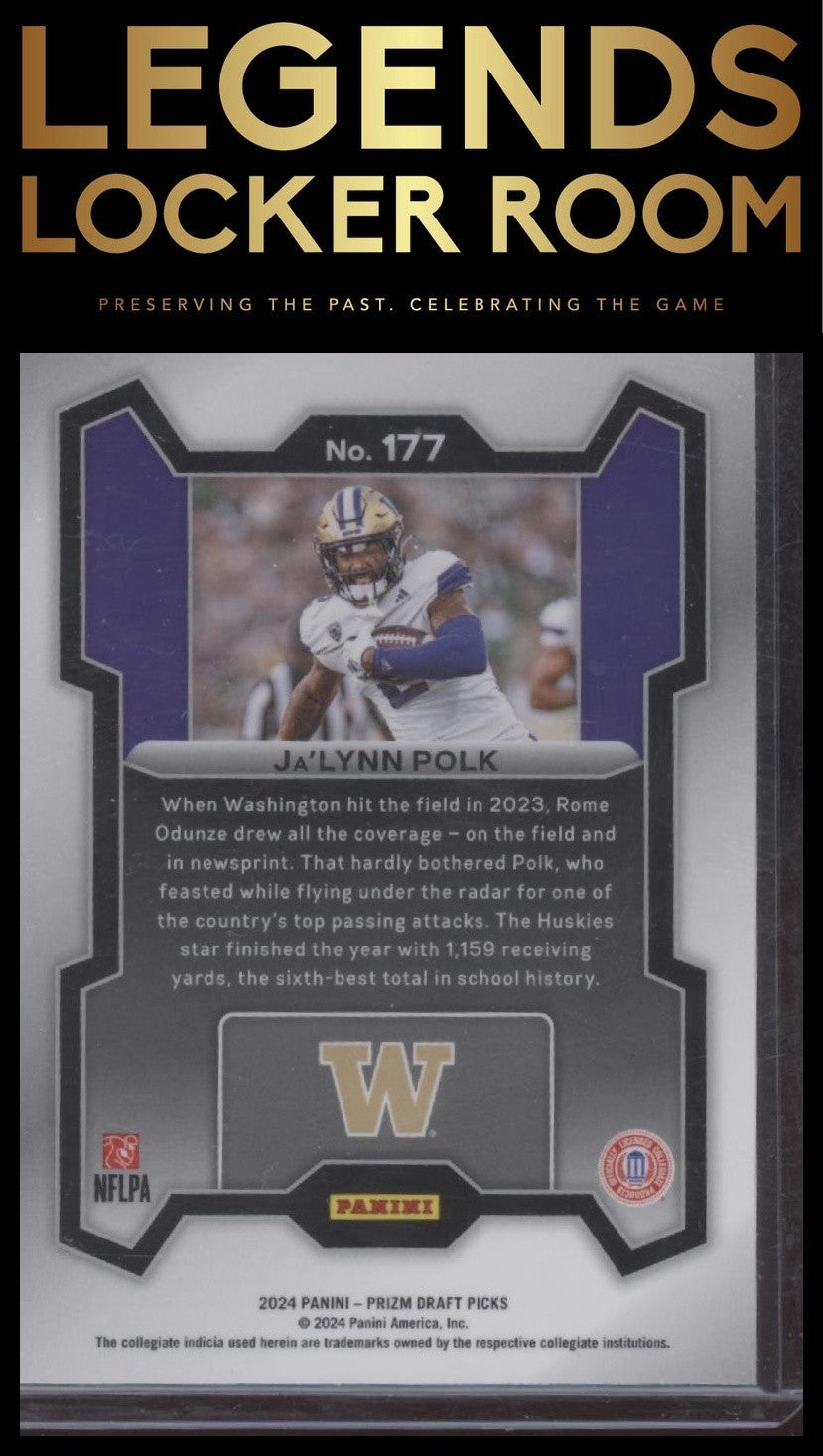 2024 Panini Prizm Draft Picks #177 Ja'Lynn Polk