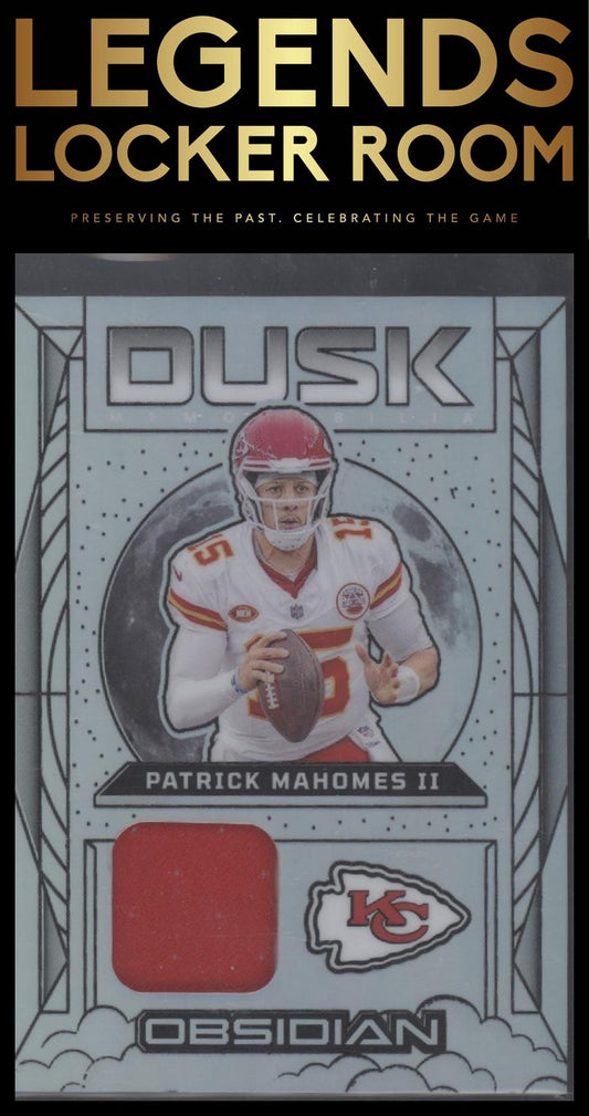 2024 Panini Obsidian - Dusk Memorabilia Silver #DM-PMS Patrick Mahomes II #/99