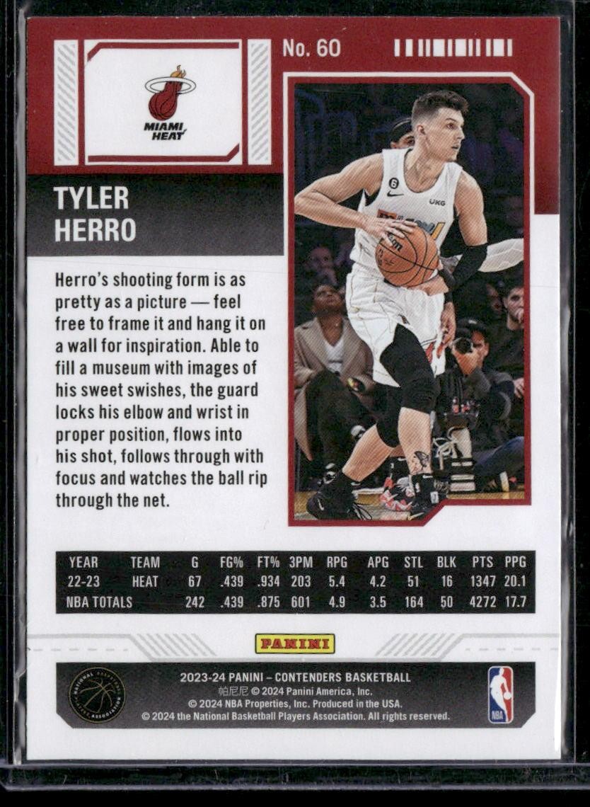 2023-24 Panini Contenders #60 Tyler Herro