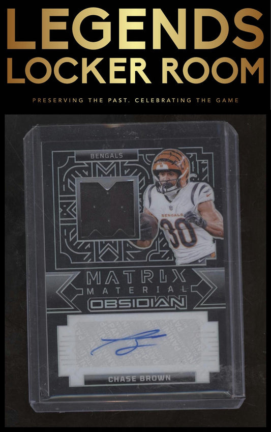 Panini Obsidian Chase Brown Matrix Material Auto /299