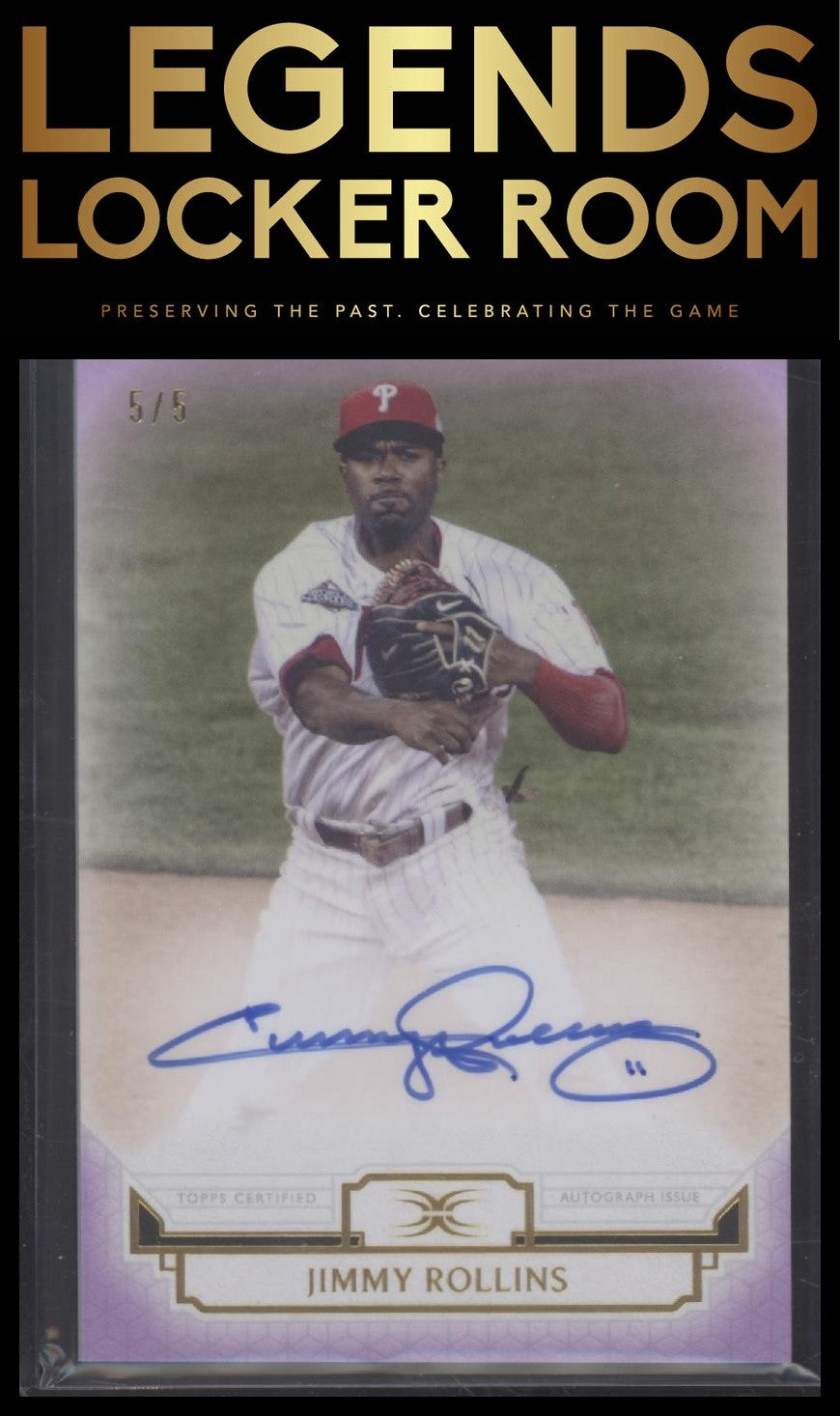 2024 Definitive Collection Jimmy Rollins Defining Images Auto 5/5