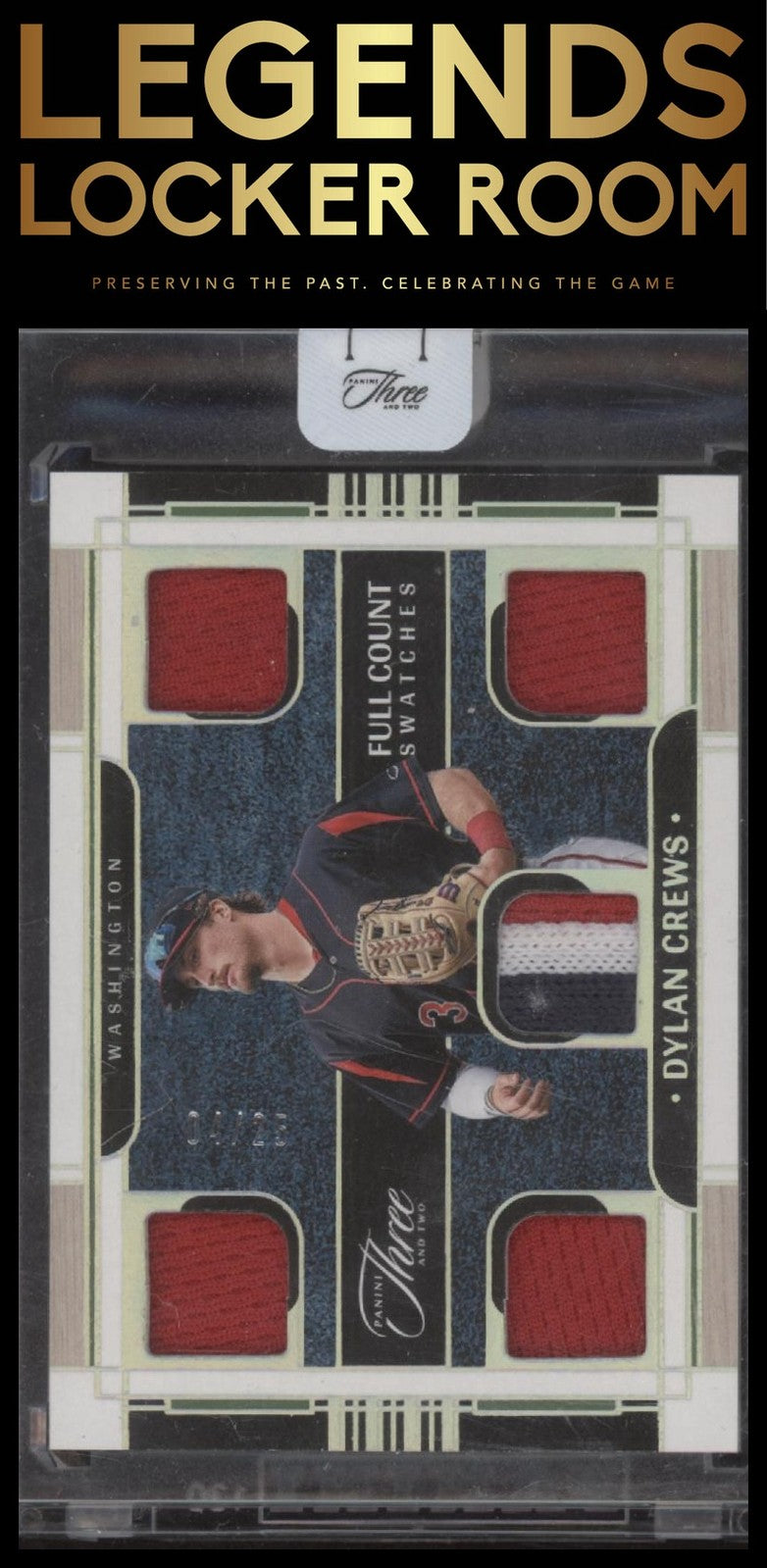 2024 Panini Three and Two Full Count Swatches Dylan Crews /25