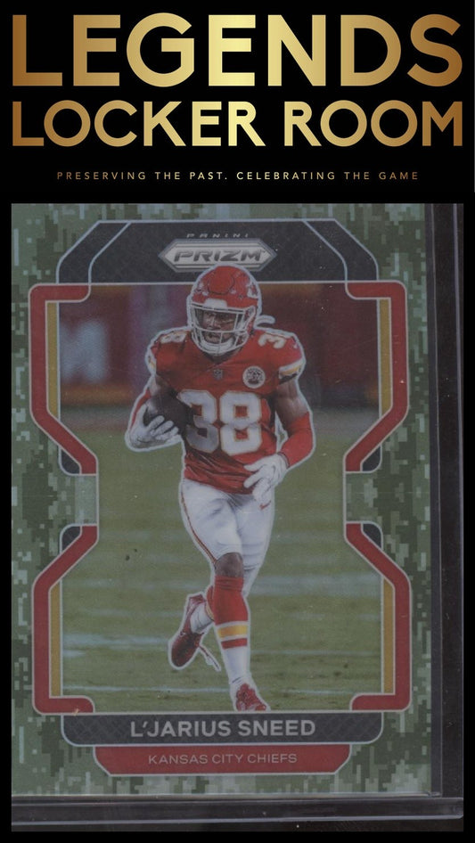 2021 Panini Prizm #195 L'Jarius Sneed Forest Camo #/15