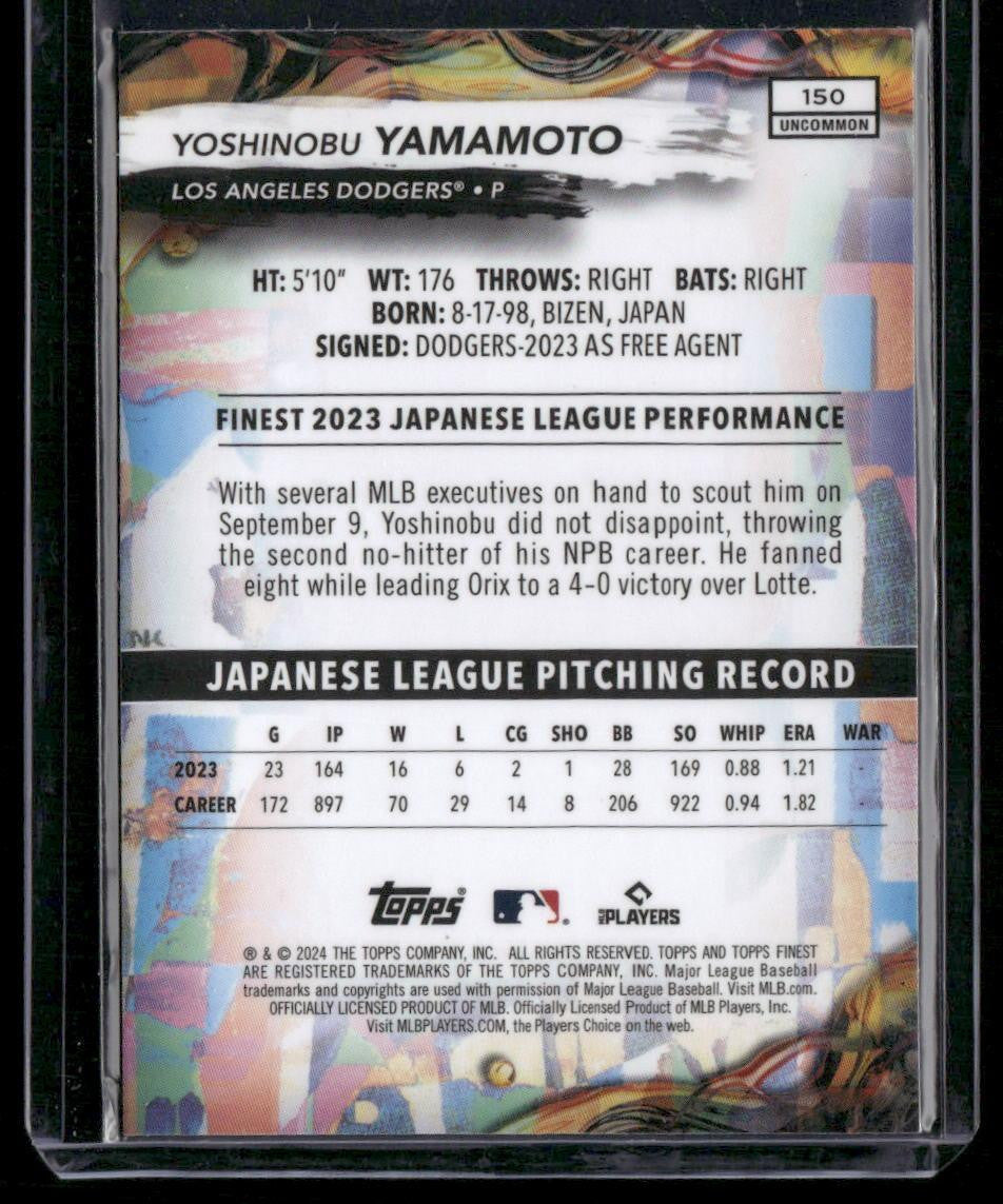 2024 Finest #150 Yoshinobu Yamamoto
