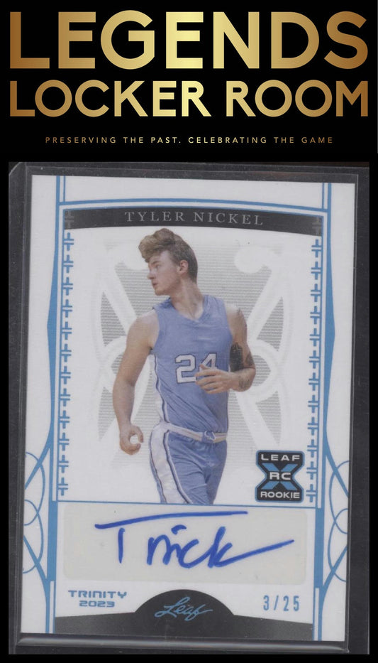 2023 Leaf Trinity #BA-TN1 Tyler Nickel Holo Platinum #/25