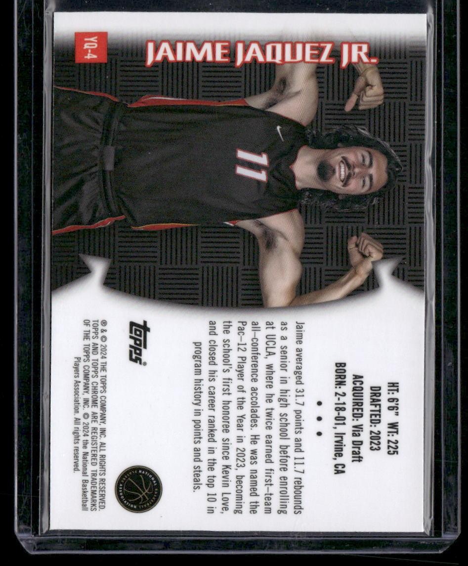 2023-24 Topps Chrome #YQ-4 Jaime Jaquez Jr. Youthquake