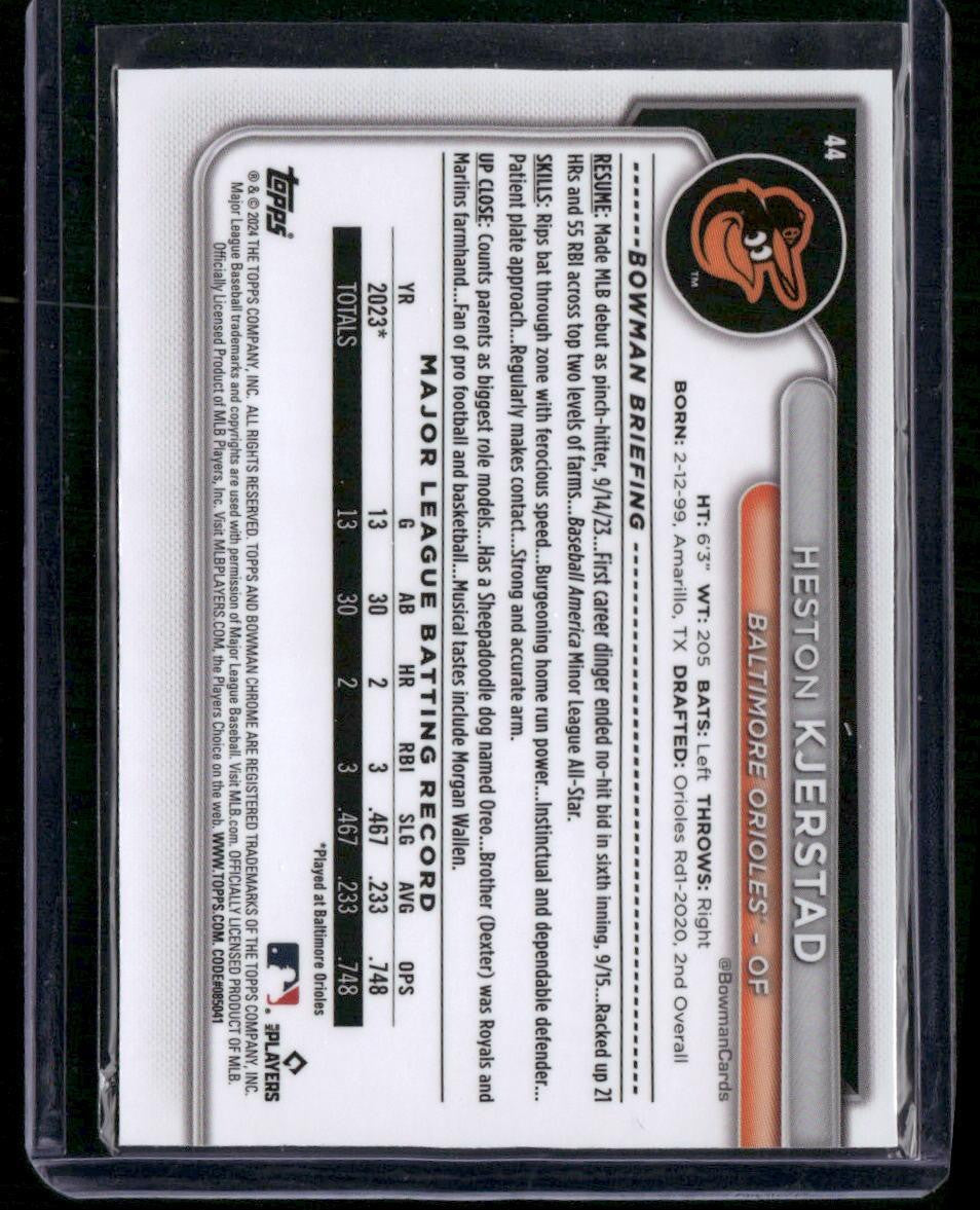 2024 Bowman Chrome #44 Heston Kjerstad